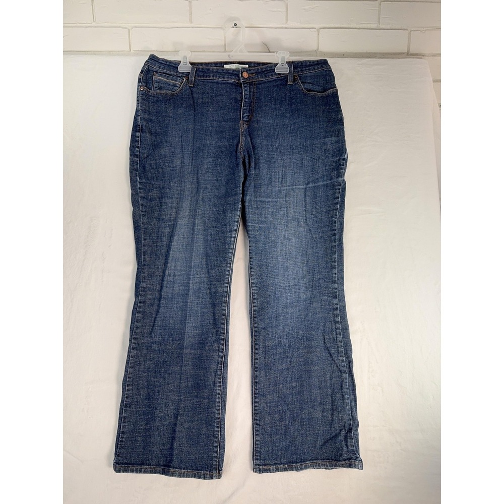 Levis 580 Jeans Womens 20M Blue Boot Cut Stretch Denim Mid Rise Plus Size